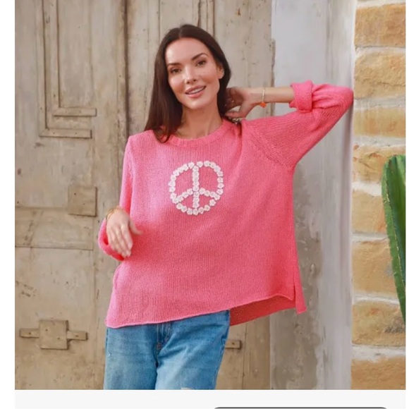 Wooden Ships Daisy Peace Sign Sweater - Picture 4 of 5